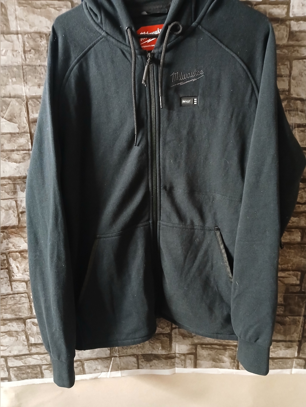Milwaukee Men’s Black Zip-Up Hooded Work Sweatshirt
